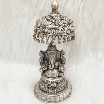 Designer 92.5% Pure Silver Lord Ganesha Idol