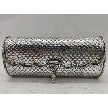 Maanniya pure silver handbag in snake skin texture