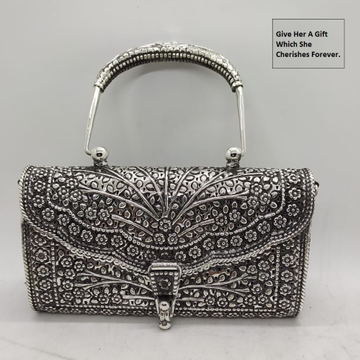 Mesmerizing real silver heirloom purse bag in fine...