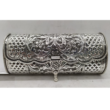 Maanniya pure silver designer clutch in antique