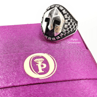 Pure sterling silver turkey ring for men-207065