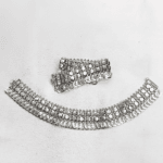 92.5 Pure Silver Heavy Payal with Hoops Shaped Drops