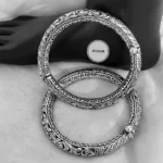92.5 pure silver leg kada with screw in antique work