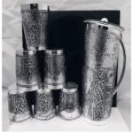 925 Pure Silver Stylish Antique Jug and Glasses Set (1+6) PO-247-13-139825