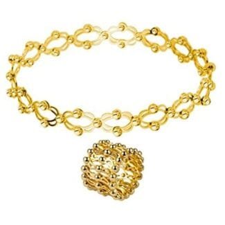 Puran magical sterling silver adjustable ring bangle for ladies-157498